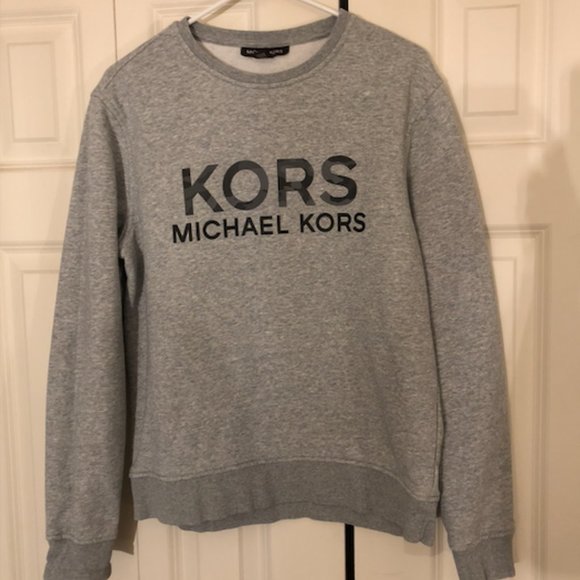 Mens Michael Kors Medium Gray Crewneck - Picture 1 of 3